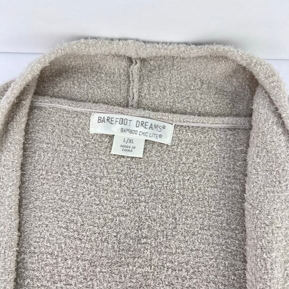 Barefoot Dreams Cozy Chic Calypso Bamboo Chic Lite Wrap Open Front Cardigan L/XL - Picture 7 of 10